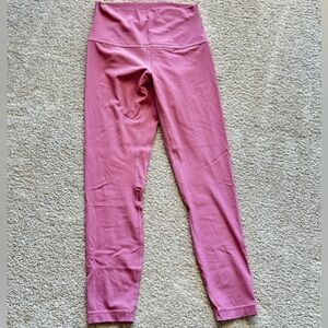 Lululemon align ribbed high-rise pants 25 inch size 6 color velvet dust